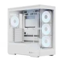 P500A-WT-v1, Tower-Gehäuse weiß, Tempered Glass x 2