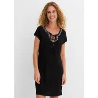 bonprix Jerseykleid für den Alltag, aus Baumwolle, schmale Passform, knielang