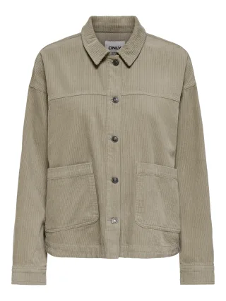 ONLY - ONLKANA CORDUROY JACKET OTW Silver Mink - Gr. - XL