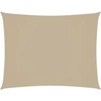vidaXL Sonnensegel Sonnensegel Oxford-Gewebe Rechteckig 3x4 m Beige, (1-tlg)