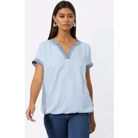 creation L Klassische Bluse Bluse Kurzarm