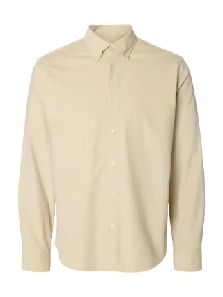 selected men - Cordhemd - Slhregdanni beige - Gr. - S