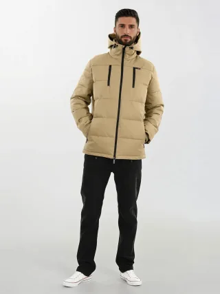 Arctic Seven Herren Winter Steppjacke AS-455 – Robuste Outdoorjacke Mit Kapuze & Wetterschutz