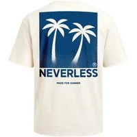 Neverless Oversize-Shirt Herren T-Shirt - Palmen - Oversized Relaxed Fit Sommer Fashion mit Print