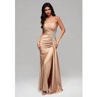 OMBRE Abendkleid Elegantes Abendkleid mit Strass-Applikation