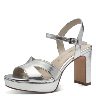 Tamaris - Da.-Sandalette silver - Gr. - 36