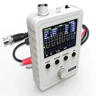 FNIRSI Q15001 Handheld Digital Oscilloscope Kit 2.4" TFT Display 5mV/div-20V/div Sensitivity Pre-Assembled with Rotary E