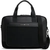 Tommy Hilfiger Laptoptasche TH FOUNDATION COMPUTER BAG, Unisex Geschäftstasche, Businessbag mit Logoschriftzug