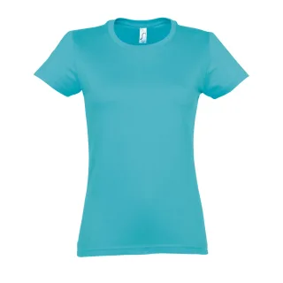 SOLS Imperial Damen T-Shirt, Kurzarm, Rundhalsausschnitt (Atollblau)