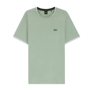 Boss - "Hbg Taul" T-Shirt für Herren, Baumwolle, Regulär (Grün)