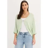 bonprix Strickjacke Oversize-Passform, 3/4-Ärmel, eleganter Stil, aus Baumwolle
