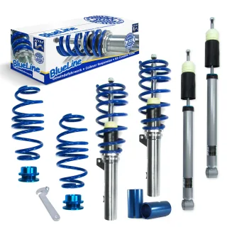 BlueLine Gewindefahrwerk Sportfahrwerk Fahrwerk Federn VERSTELLBAR für VW Golf 8 VIII CD / VA 1035 KG