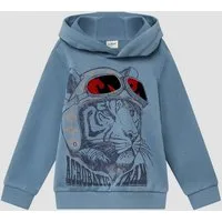 s.Oliver Sweatshirt Sweatshirt Hoodie aus Baumwollmix mit Folienprint