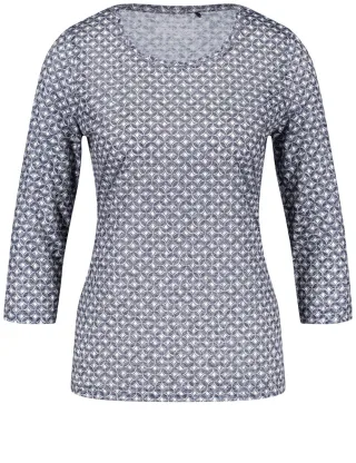 GERRY WEBER Collection - 3/4 Arm Shirt in Ausbrenner-Qualität blau - Gr. - 38