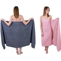 Betz Badetuch 2 Stück Badetücher groß XXL Berlin 100 x 200 cm Badetuch Saunatuch, 100% Baumwolle (2 Stück, 2-St)
