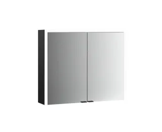 emco LED-Lichtspiegelschrank Prime 3 Aufputz, 1200 mm, 2-türig, schwarz, 949714305 949714305