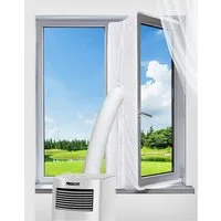 TPFLiving Fenster-Set Erweiterung Fensterkit / Fenster Abdichtung Klimagerät, Zubehör für Zubehör für Mobile Klimageräte und Trockner Hot Air Stop, verhindert das Eindringen von Außenhitze, 4 Meter