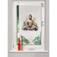 HOME WOHNIDEEN Scheibengardine ZAYRA (1 St), Stangendurchzug, halbtransparent, Voile, DIGITALBEDRUCKT, VOILE, SCHAUBE