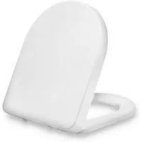 blumfeldt WC-Sitz Senzano WC-Sitz D-Form Absenkautomatik antibakteriell Quick-Release, Absenkautomatik, antibakterielle Oberfläche, Quick-Release-Funktion