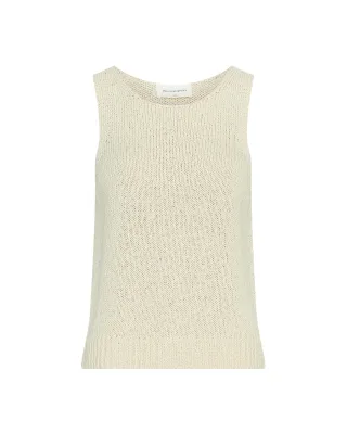 msch copenhagen - MSCHVivika Hannalie SL Top bleached sand - Gr. - XL