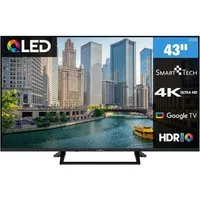 Smart Tech 43QG06V QLED-Fernseher (108 cm/43 Zoll, 4K Ultra HD, Google TV, Google Smart TV, HDR, Bluetooth, Triple-Tuner)
