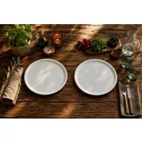 Retsch Arzberg Pizzateller XXL Premium-Pizzateller - Made in Europe - Ø 33cm, (2 St), Premium Porzellan