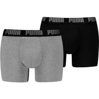 PUMA Boxershorts PUMA MEN EVERYDAY BASIC BOXERS 2P (Packung, 2er Pack) mit Puma Webbund