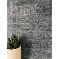 Newroom Vliestapete Bakary Black Tapete Mustertapete Used-Look,Beton,Metallic, Schwarz Tapete Modern Used-Look - Mustertapete Loft Tapete Anthrazit Gold Industrial Beton Metallic für Schlafzimmer Wohnzimmer Küche, Loft Tapete