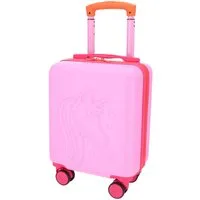 TheTrueC Koffer The TrueC Kinder Koffer Underseat - Einhorn pink, 2 Rollen Rollen
