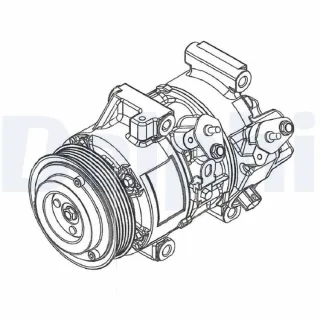 Delphi Klimakompressor Toyota Corolla Verso 2,0 D-4D