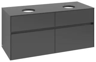 Villeroy & Boch Waschtischunterschrank Collaro C04400 1200x548x500mm 4 Ausz. für 2 Waschtisch Graphi C04400VR