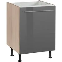 OPTIFIT Spülenschrank Bern 60 cm breit, mit 1 Tür, mit höhenverstellbaren Füßen, mit Metallgriff