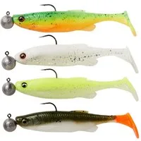 Savage Gear Kunstköder Savage Gear Fat Minnow T-Tail RTF - 4 montierte Gummifische