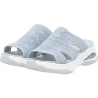Rieker W3150 blau/weiss Damen Sandale