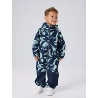 Name It Overall NMMALFA08 SOFTSHELL SUIT AOP 1FO NOOS mit dekorativen und reflektierenden Details