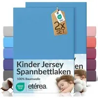 etérea Himmlische Qualität Spannbettlaken etérea Comfort Jersey 2er Set Spannbettlaken, Jersey, Gummizug: rundum, (2 Stück)