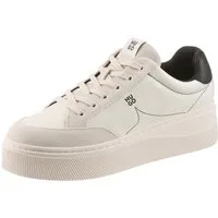 HUGO Lyzz Plt Plateausneaker Schnürschuh, Halbschuh, Retro Sneaker mit Plateau