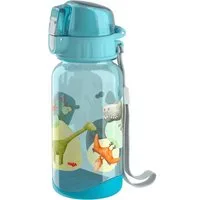 Haba Trinkflasche Trinkflasche Dinos Dinosaurier Schule 400 ml Tritan-Kunststoff, mit Clipverschluss