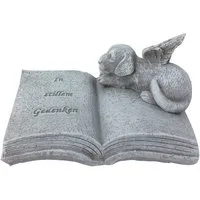 Trend Line Dekofigur TrendLine Grabsteinschmuck mit Hund 11 x 7 x 6 cm