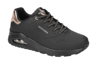 Skechers 155196 BBK UNO - SHIMMER AWAY Damen Sportliche Halbschuhe Schwarz Ai...