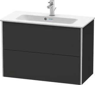 Duravit XSquare Waschtischunterbau wandhängend Graphit Supermatt 810x388x560 mm - XS416608080 XS416608080