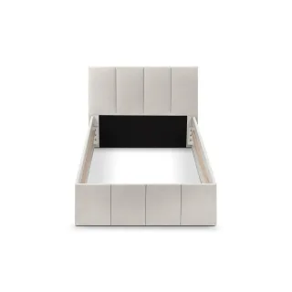 Halmon Schlafkomfort Betten Polsterbett, Beige, Holz, Höhe ca. 22 cm, 100x200 cm, Schlafzimmer, Betten, Polsterbetten