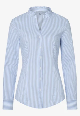 MORE & MORE - More & More 88882460 2319_woven_blouse_stripe_fresh_skyb 2319_woven_blouse_stripe_fresh_skyb - Gr. - 38