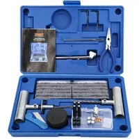 Clanmacy Reifen-Reparaturset Reifen Reparaturset,Reifenreparaturset Auto,73 TLGmit Aufbewahrungsbox, 73-St.