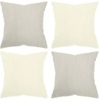 Amilian Kissenhüllen - 4er Set Kissenbezug - Zierkissenbezüge - Kissenbezüge, (4 Stück), 40x40 cm, Kissenhülle für Sofakissen, Dekokissen, Kissen, Zierkissen