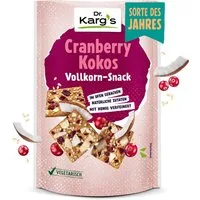 Dr. Kargs Knabberei, Dr. Kargs Cranberry Kokos Vollkorn Snack süß nussig knusprig 110g