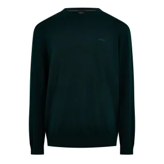 Boss - Sweatshirt für Herren, Rundhalsausschnitt, Regulär, Langärmlig (Dunkelgrün)
