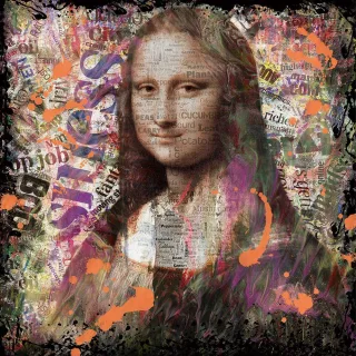 Glasbild MONA LISA