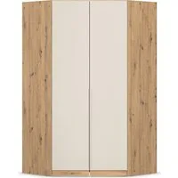 OTTO home Eckkleiderschrank Kleiderschrank Schrank Ankleidezimmer Schlafzimmer Garderobe AGORDO (in zwei Griff-Farben, Breite/Tiefe 117x117 cm, Höhen 210/229 cm) voll ausgestattet mit großzügigem Stauraum, 2 Höhen MADE IN GERMANY