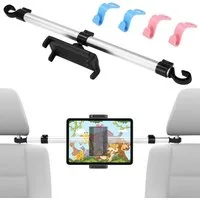 SinLaw Autokopfstütze Kopfstützenhalterung für Tablets, Anti-Shake-Tablet-Halter mit 4 Haken, (1-St), Universal einstellbarer Tablet-Halter für das Auto